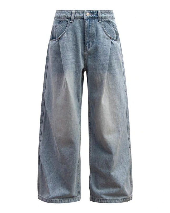Light-blue Washed-in-wash-and-wear Jeans For Men That Go With Everything
