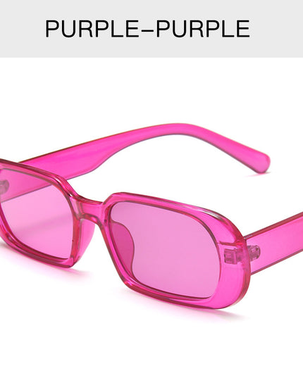 Retro Small Frame Sunglasses Female Candy Color Colorful Fashion Sunglasses