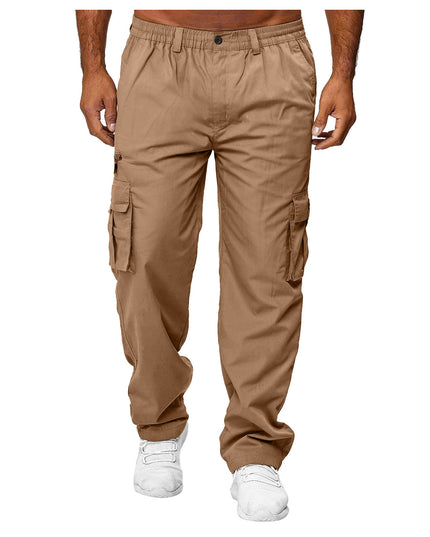 Men's Casual Multi-pocket Loose Straight Cargo Pants
