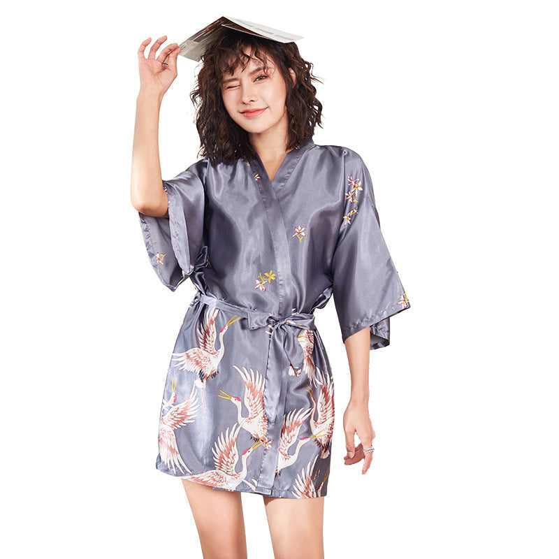Bridal gown silk pajamas