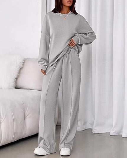Solid-color 2-pc Loose Fit set
