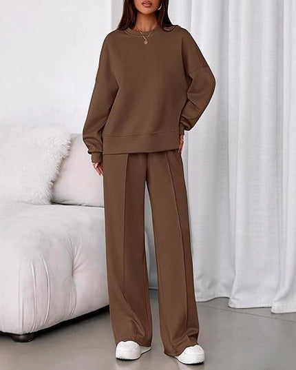 Solid-color 2-pc Loose Fit set