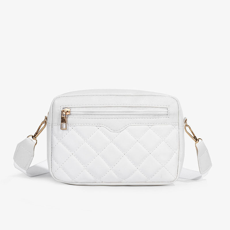 Ladies' Single-shoulder Embroidered Side-pull Crossbody Small Square Bag Casual