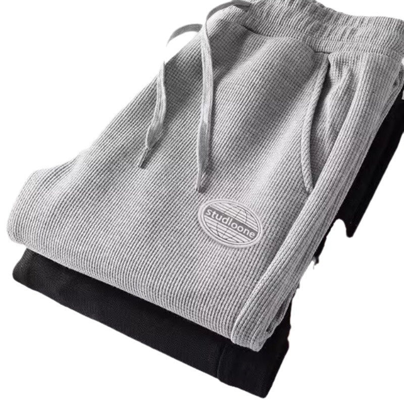 Waffle-structured Sweatpants For Casual And Athletic Wear