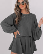 Dark Grey / S / 75%Polyester+20%Viscose+5%Elastane