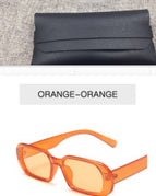 Orange / With glasses bag