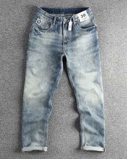 American Retro Washed Jeans For Men
