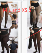Honey Tan With Feet / M L and XS S