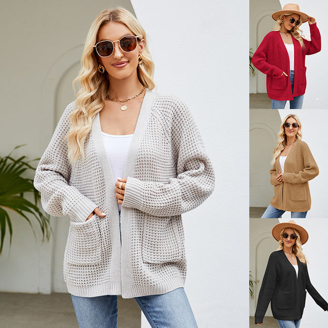 Style Knitted Sweater Coat