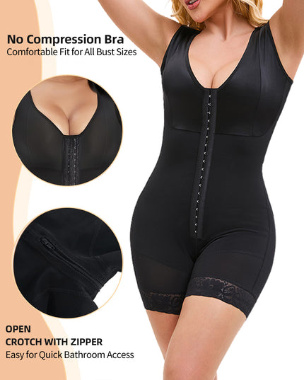 Fajas Colombiana Shapewear Full Body Shaper with Butt Lifter & Zipper