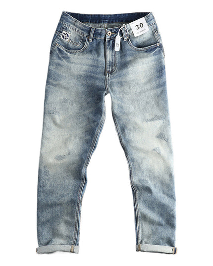 American Retro Washed Jeans For Men
