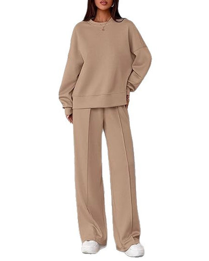 Solid-color 2-pc Loose Fit set