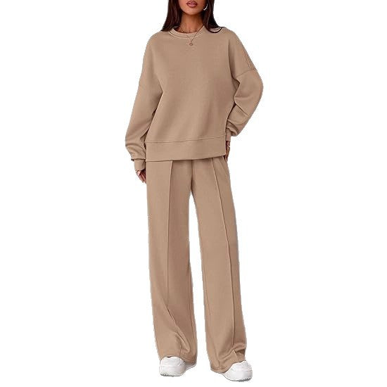 Solid-color 2-pc Loose Fit set