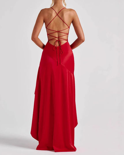 Backless Formal Dress with Slit