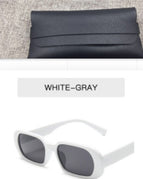 White gray / With glasses bag