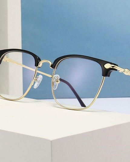 Eyebrow-frame Blue-light-blocking Reading Glasses