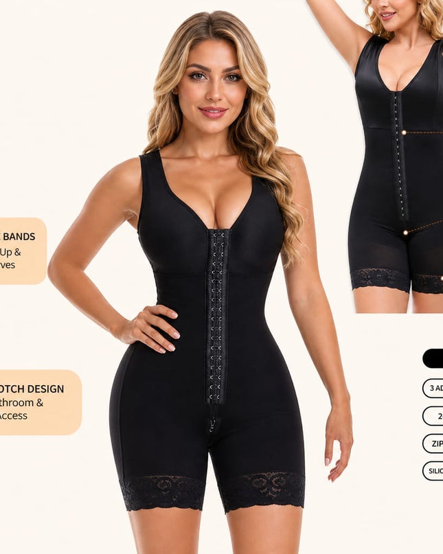 Fajas Colombiana Shapewear Full Body Shaper with Butt Lifter & Zipper