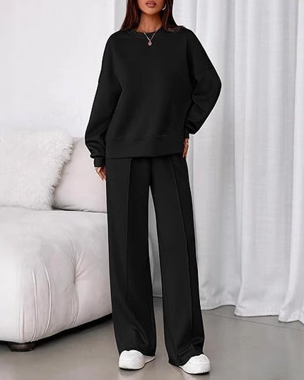 Solid-color 2-pc Loose Fit set