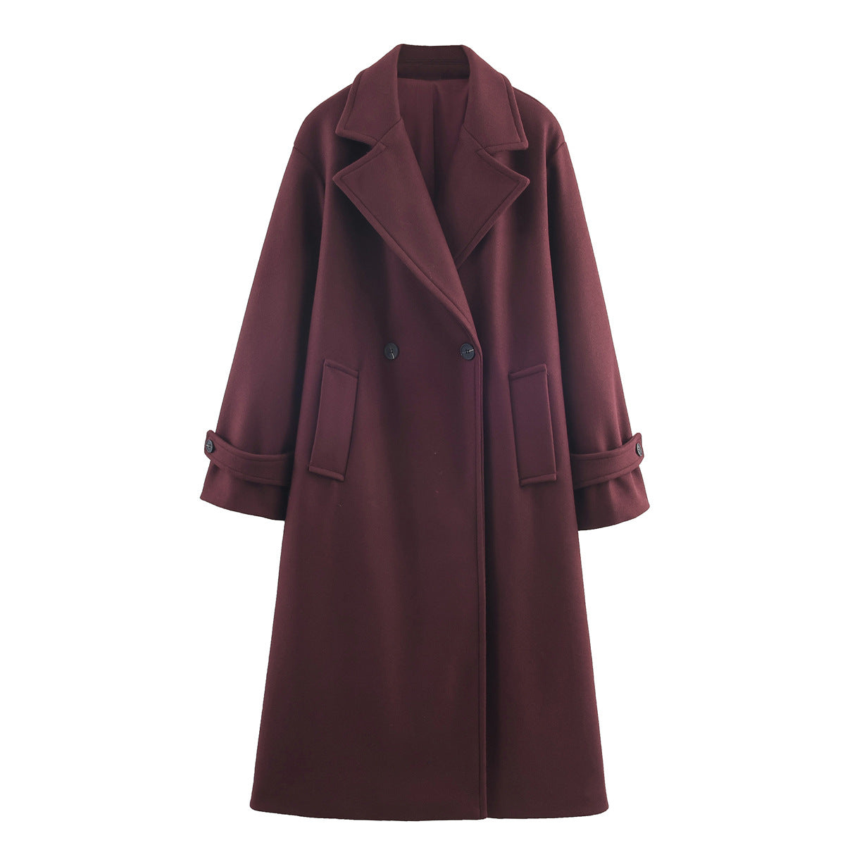 Womens Loose Elegant And Minimalist Long Coat