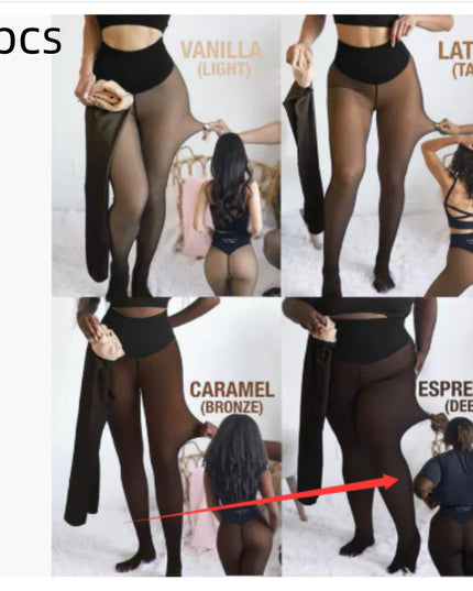 Winter Warm Translucent Leggings