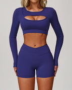 Rouge Blue / L / Long sleeves and shorts