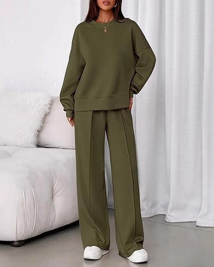 Solid-color 2-pc Loose Fit set