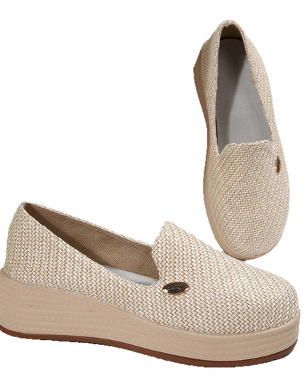 Women's Canvas Thick-soled Wedge Shoes