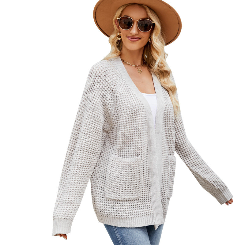 Style Knitted Sweater Coat
