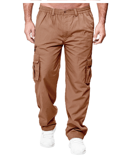 Men's Casual Multi-pocket Loose Straight Cargo Pants