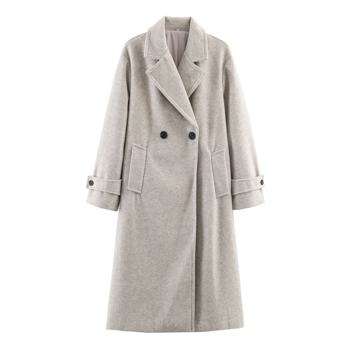 Womens Loose Elegant And Minimalist Long Coat