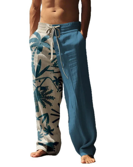 Men's Casual Beach Wide Leg Pants