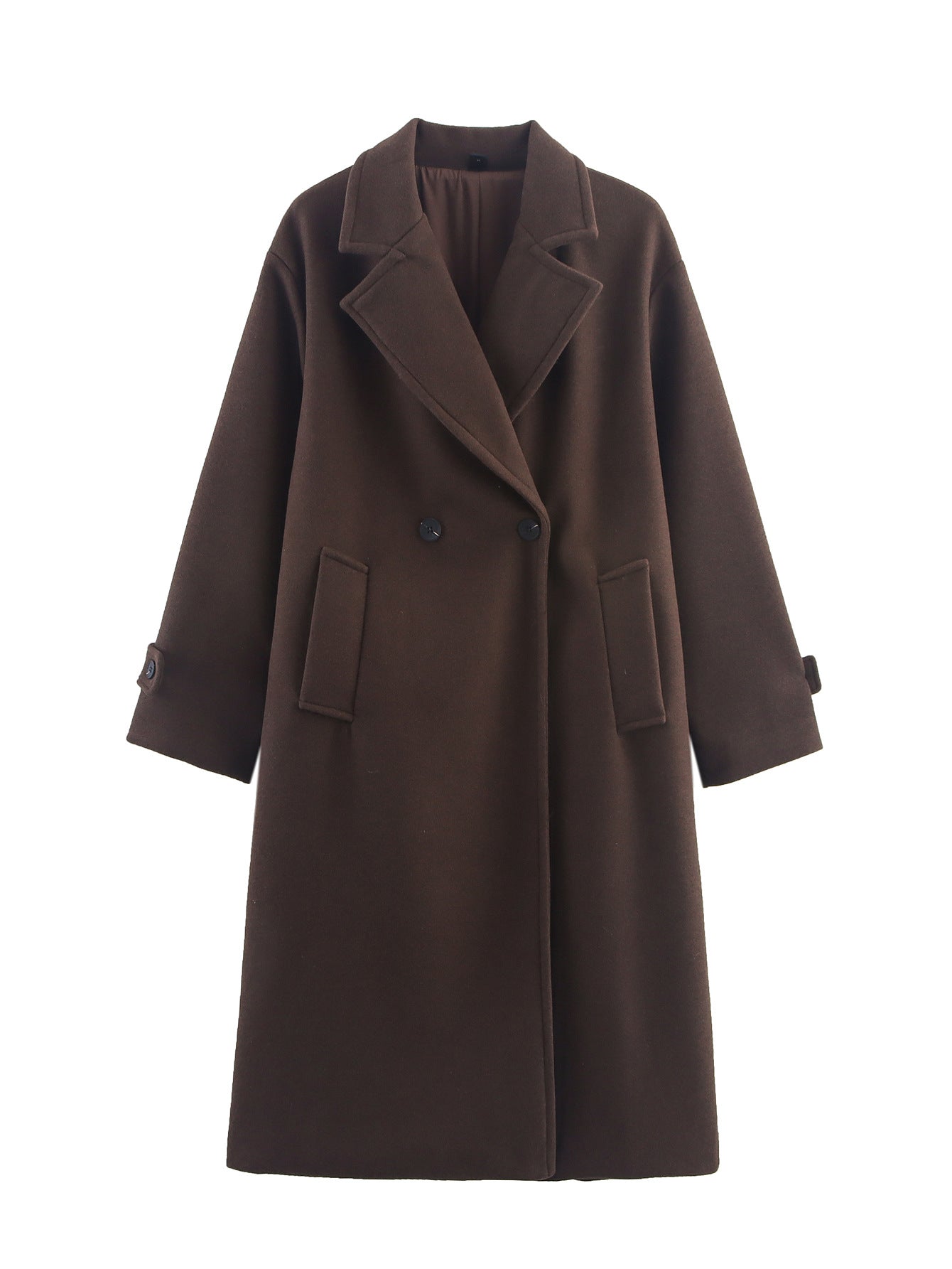 Womens Loose Elegant And Minimalist Long Coat