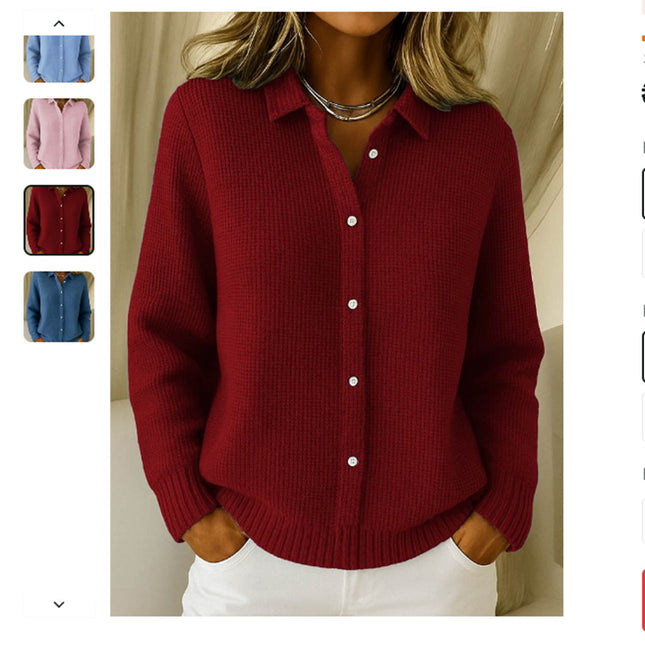 Casual Button - Up Blouse