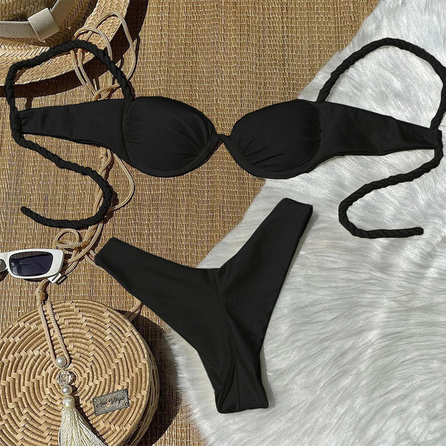 Midnight Sculpt Bikini Set