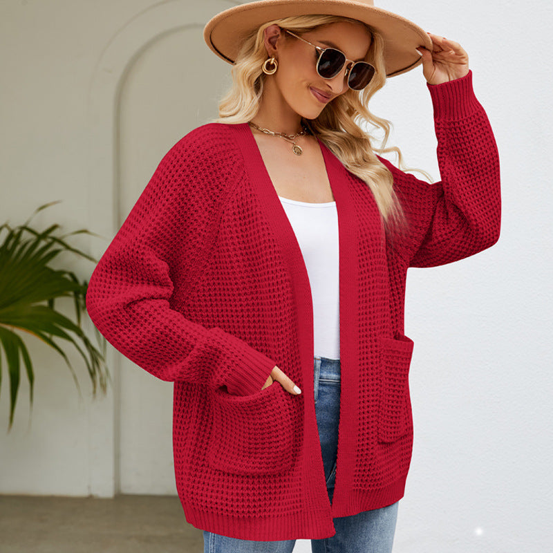 Style Knitted Sweater Coat