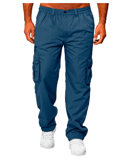 Men's Casual Multi-pocket Loose Straight Cargo Pants