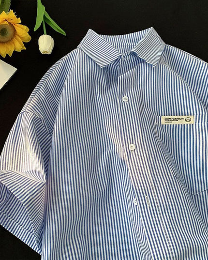 Loose Plus Size Casual Half Sleeve Shirt