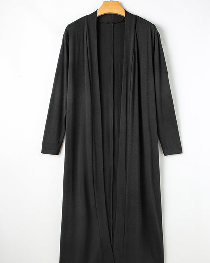 Parchment Split Long Cardigan and Skinny Pants Lounge Set
